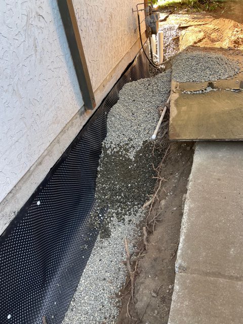 perimeter drain work